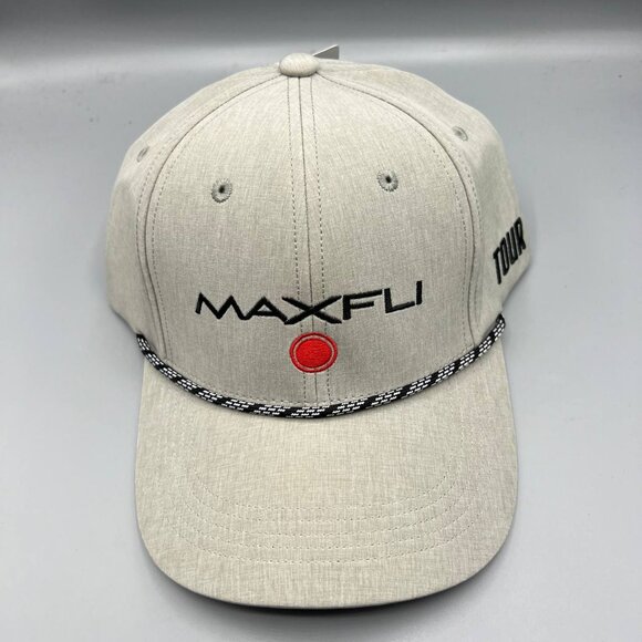 Maxfli‎ Golf Hat Men Gray Braided America Snap Back Cap New - Picture 1 of 7